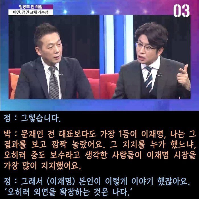  정봉주의 문재인 지지율 분석 | 인스티즈