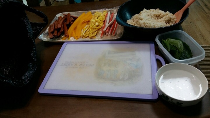 오늘은 김밥 이미지