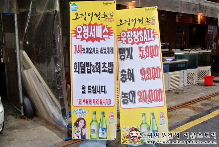 청춘물회 이미지