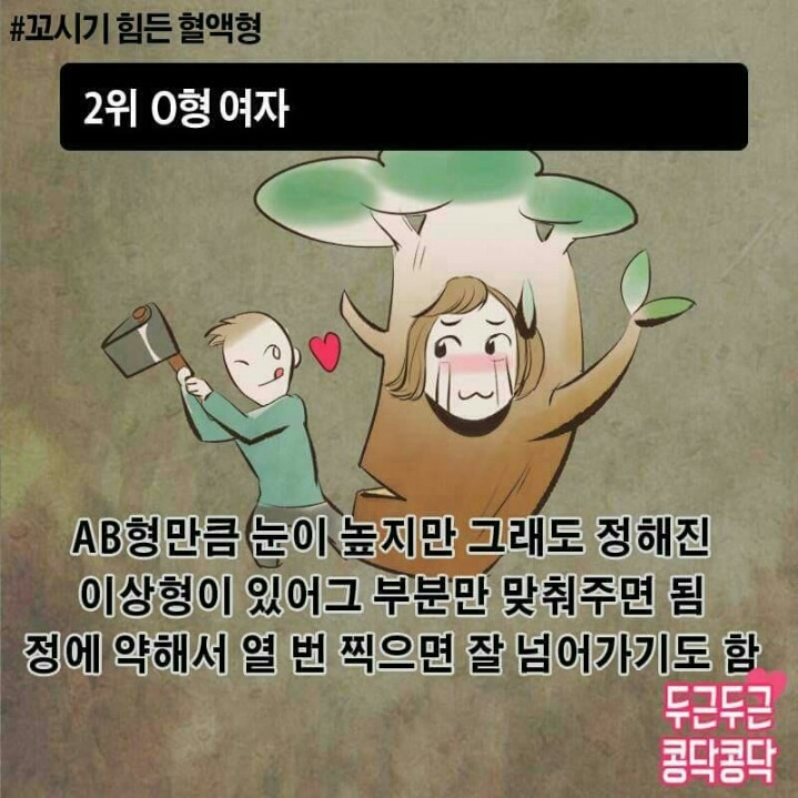 꼬시기 힘든 혈액형! | 인스티즈