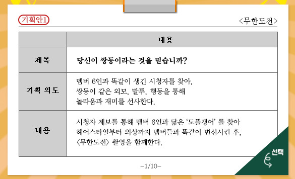 제2의 토토가? 무한도전 2015 최고의 기획안!! 투표 ㄱㄱ | 인스티즈