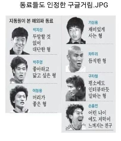 지동원이 본 해외파 한국선수들.jpg | 인스티즈