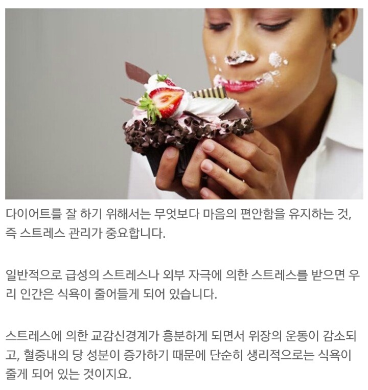 [다이어트칼럼] 건강한 다이어트를 방해하는 스트레스성 폭식 | 인스티즈