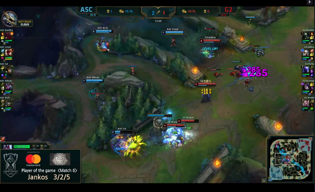 [LOL] 2018 롤드컵 플레이-인 스테이지 / 대회 이틀째 제 6경기, ASC(동남아) vs G2(유럽) - 경기결과 / 현재순위 및 내일 경기일정 | 인스티즈