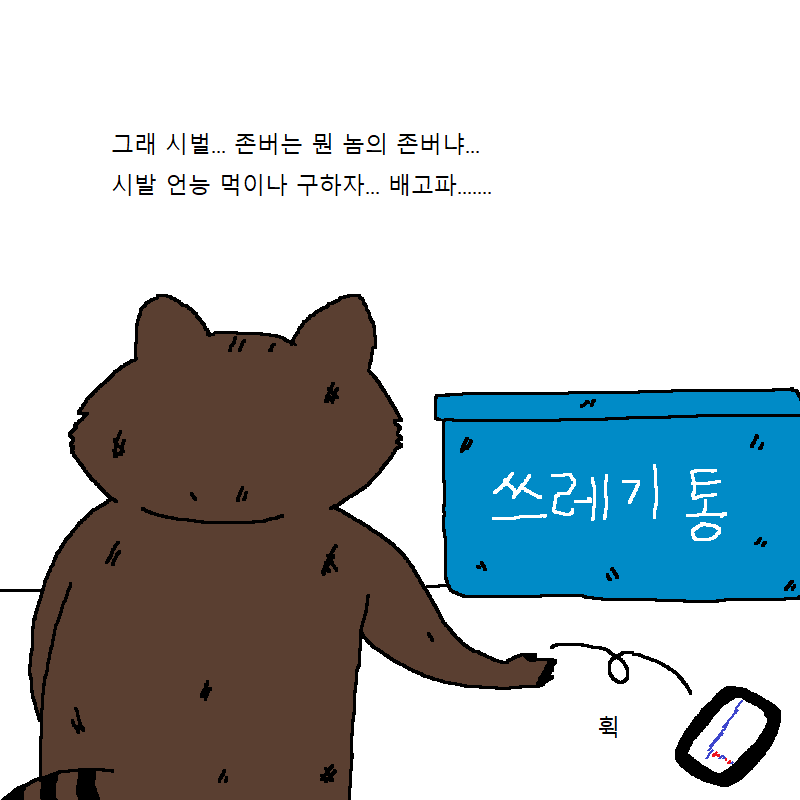 가상화폐 투자했다가 강제 존버하는 너구리 | 인스티즈