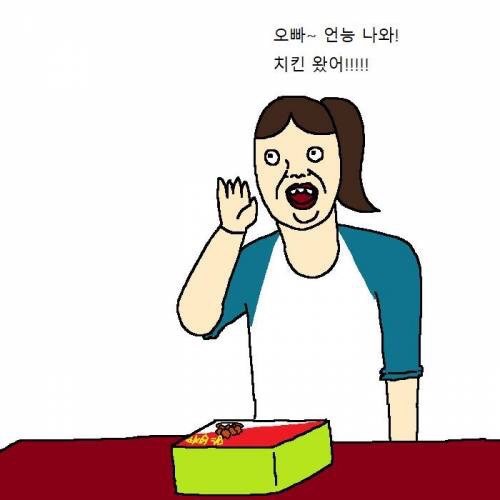 개가 치킨 먹고 싶어하는 만화 | 인스티즈