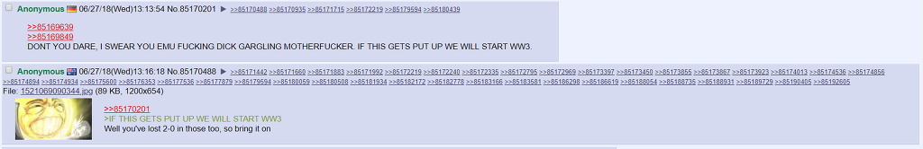 ??? : xx끼들아 자꾸 놀리면 세계3차대전 일으킨다 | 인스티즈