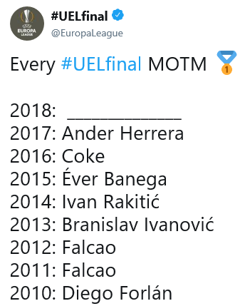 2010년대 유로파리그 결승전 MOM | 인스티즈