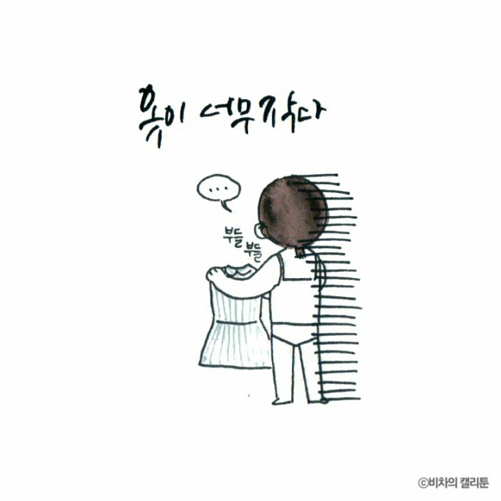 [비차의캘리툰] 프리사이즈가 아니잖아 | 인스티즈
