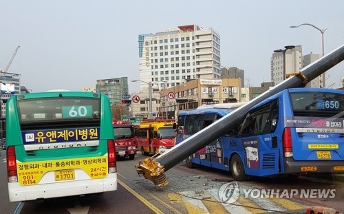 버스덮친 크레인 사진 | 인스티즈