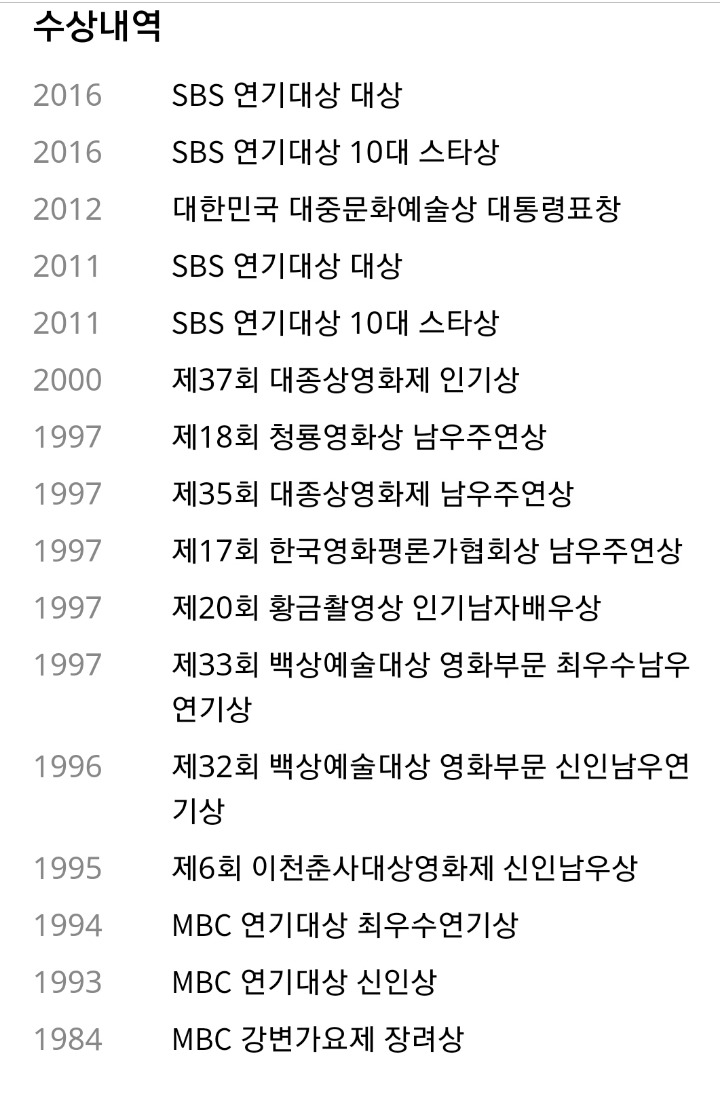 개인적으로 송강호,이병헌,최민식이랑 동급으로 보는 배우 | 인스티즈