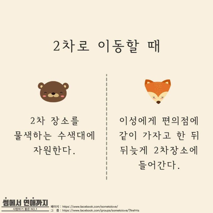 술자리에서 곰과 여우 구분하는법 | 인스티즈